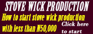stove wick production